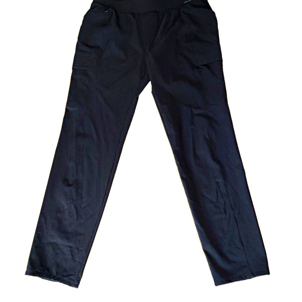 Eddie Bauer Women’s Black Straight Leg Pants Zip Pockets cargo Sz 12 hiking